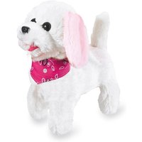 JAMARA 460341 Trixi RC Plüschhund Weiß-Rosa 27MHz von Jamara