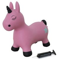 JAMARA 460453 Hüpftier Einhorn pink mit Pumpe von Jamara