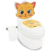 JAMARA 460955 Meine kleine Toilette Katze mit Spülsound und Toilettenpapierhalter von Jamara