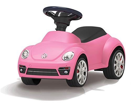 JAMARA 460406 - Rutscher VW Beetle - Kippschutz, Hupe am Lenkrad, originalgetreue Optik, pink von JAMARA