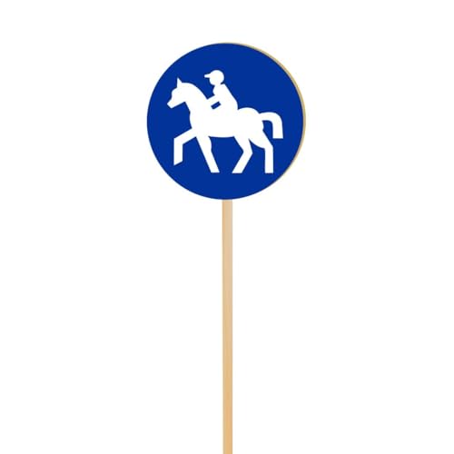 Jamso Design – Verkehrsschild Reitweg | Verkehrszeichen, Hobby Horse, Ergänzung Reitspiel, Steckenpferd, Stabpferd, Hobbyhorsing, Reitparcours von Jamso Design