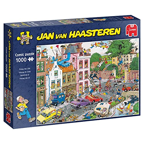 Jan van Haasteren - Freitag der 13. - 1000 Teile Puzzle, Multi Kleuren von Jumbo