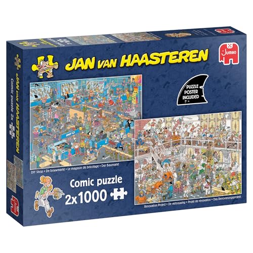 Jan van Haasteren - Wie Man Nicht bastelt - 2x1000 Teile Puzzle - Puzzle für Erwachsene Jan van Haasteren - Wie Man Nicht bastelt - 2x1000 Teile Puzzle - Puzzle für Erwachsene von Jan van Haasteren