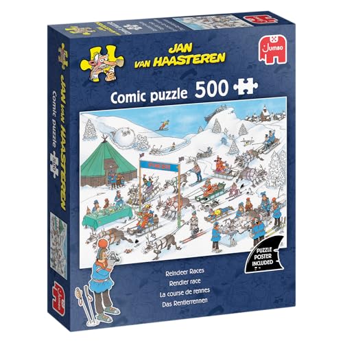 Jan van Haasteren - Rentier Race - 500 Teile Puzzle - Puzzle für Erwachsene Jan van Haasteren - Rentier Race - 500 Teile Puzzle - Puzzle für Erwachsene von Jan van Haasteren