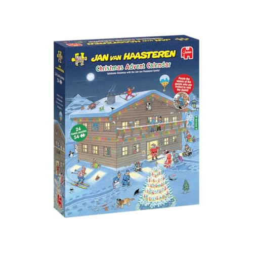 Jan van Haasteren Weihnachtspuzzle Adventskalender 2025 - Tägliches Puzzleset 24 Tage, 54-teilige Puzzles für Erwachsene - Recycled Cardboard Jigsaw - Countdown mit den lustigen und festlichen Szenen Jan van Haasteren Weihnachtspuzzle Adventskalender 2025 - Tägliches Puzzleset 24 Tage, 54-teilige Puzzles für Erwachsene - Recycled Cardboard Jigsaw - Countdown mit den lustigen und festlichen Szenen von Jan van Haasteren
