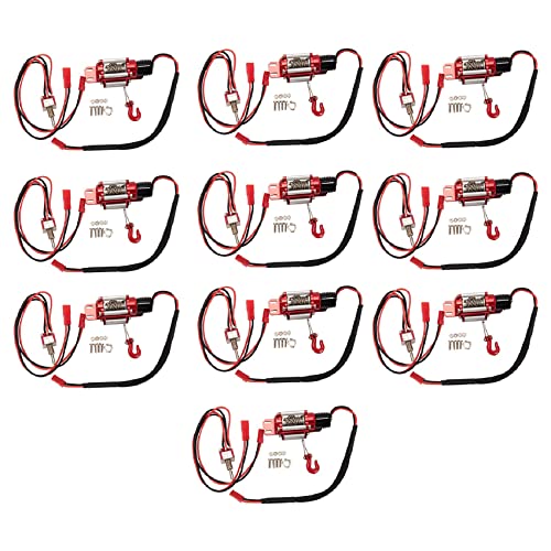 Janasiba 10X RC Auto Metall Stahl Verdrahtet Automatische Simulierte Winde für 1/10 RC Crawler Auto Axial TRX4 SCX10 90046 D90 Janasiba 10X RC Auto Metall Stahl Verdrahtet Automatische Simulierte Winde für 1/10 RC Crawler Auto Axial TRX4 SCX10 90046 D90 von Janasiba