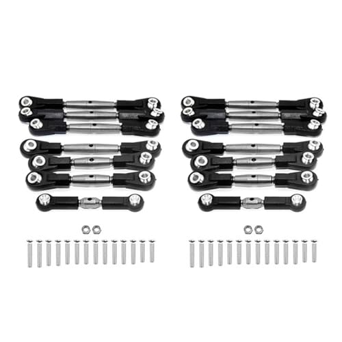 Janasiba 14 StüCk Stahl Lenkung GestäNge GestäNge Servo Stangen Set für TT-02B TT02B 1/10 RC Auto Upgrade Teile ZubehöR von Janasiba