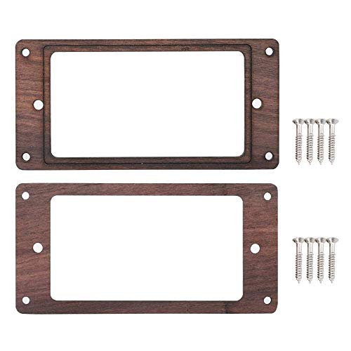 Janasiba 2 Stück E-Gitarren Humbucker aus Holz Pickup Rahmen Pickup Montage von Janasiba