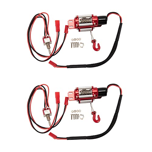 Janasiba 2X RC Auto Metall Stahl Verdrahtet Automatische Simulierte Winde für 1/10 RC Crawler Auto Axial TRX4 SCX10 90046 D90 Janasiba 2X RC Auto Metall Stahl Verdrahtet Automatische Simulierte Winde für 1/10 RC Crawler Auto Axial TRX4 SCX10 90046 D90 von Janasiba