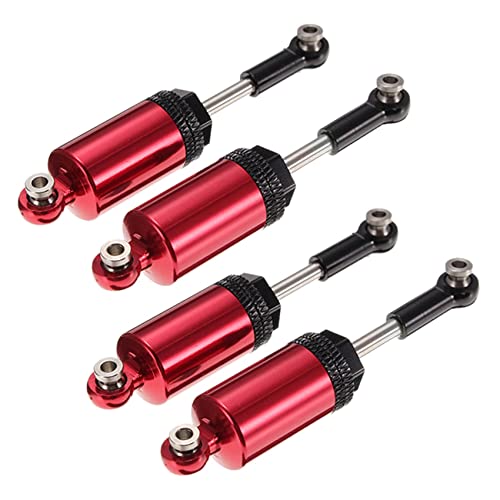 Janasiba 2X für Upgrade Metall StoßDäMpfer A949 A959 A969 A979 1/18 RC Auto Teile, Rot von Janasiba