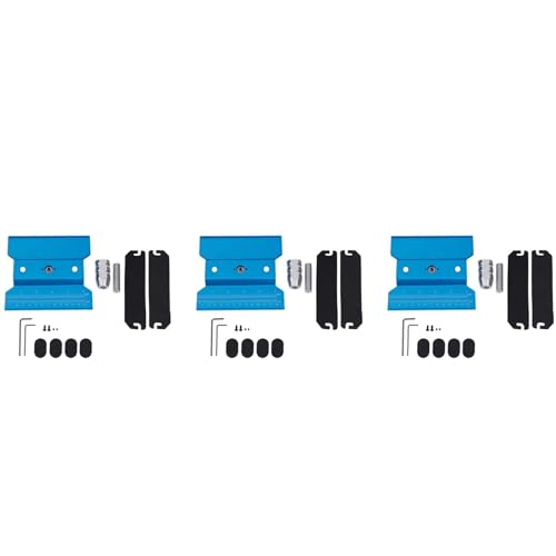 Janasiba 3 x Metall-Fernbedienung für die Arbeitsstation des Autos, Reparatur von Arbeitsplätzen, 360 Grad drehbar, für Modelle 1/8 1/10 1/12 1/16, Blau von Janasiba