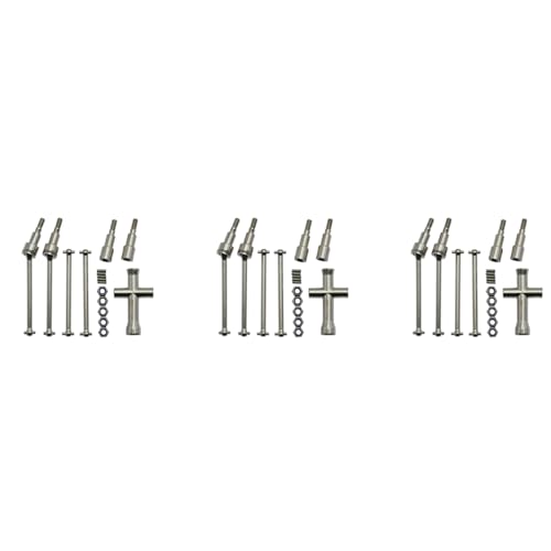 Janasiba 6 x Antriebswelle und Rückseite aus CVD-Metall für SCY 16101 16102 16103 16201 Pro 1/16 Upgrade für RC Auto ohne Brush von Janasiba