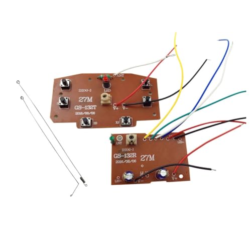 Janasiba RC Auto Fernbedienung Empfängerplatine Set 27MHz Schaltkreis PCB Sender Empfängerplatine für Modell Lastwagen RC Auto Crawler Fahrzeuge Janasiba RC Auto Fernbedienung Empfängerplatine Set 27MHz Schaltkreis PCB Sender Empfängerplatine für Modell Lastwagen RC Auto Crawler Fahrzeuge von Janasiba