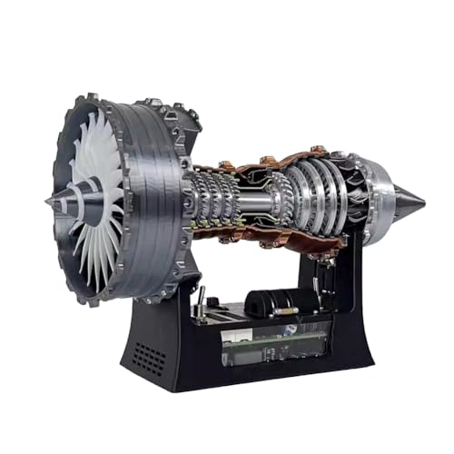 Janasiba TR900 Turbofan Engine Modell Flugzeugtriebwerk Kit Turbojet Engine Modell Aufgeladenes Flugzeugtriebwerk Nachbildung von Janasiba