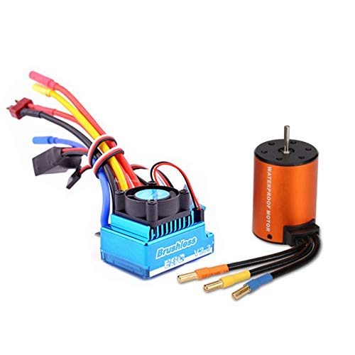 Janasiba Upgrade bürstenloser ESC-Motor für 144001 A959-B A979-B mit Fernbedienung, Auto-Ersatzteil von Janasiba