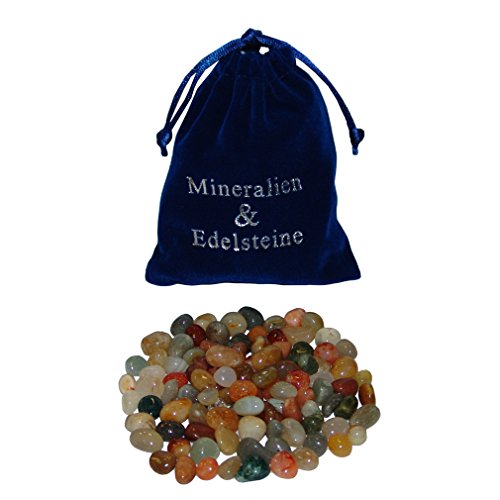 Janni-Shop 100 Stück kleine Edelsteine Trommelsteine ca. 6-10 mm in Samtbeutel blau give Away auch Steinchen Spiel HUS BAO/Kalaha Janni-Shop 100 Stück kleine Edelsteine Trommelsteine ca. 6-10 mm in Samtbeutel blau give Away auch Steinchen Spiel HUS BAO/Kalaha von Janni-Shop-Trommelsteine