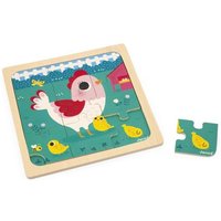 Puzzle - Henriette, das Huhn von Janod Juratoys France