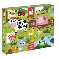 JANOD J02772 Haptik-Puzzle 20 Teile Bauernhof von Janod