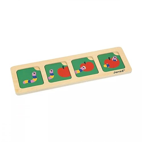 JANOD Produktpalette-10 Abläufe mit je 4 Vorgänge Chronologisch Ordnen-Pädagogisches Kinderspielzeug-Ab 36 Monaten, J05083, Multicoloured von Janod