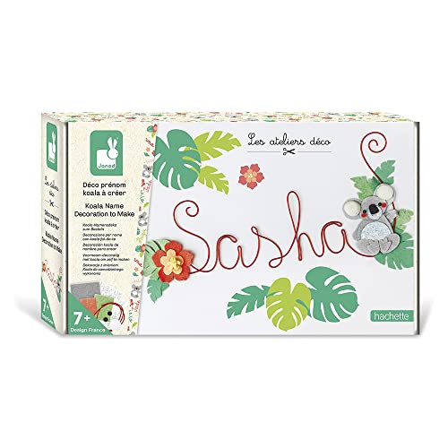 Janod - Bastel-Koffer mit Draht: Vorname & Koala zum Selbermachen – Les Ateliers Déco – Kreativ-Set für Kinder - Geschicklichkeit & Konzentration – Ab 7 Jahren, J07969 Janod - Bastel-Koffer mit Draht: Vorname & Koala zum Selbermachen – Les Ateliers Déco – Kreativ-Set für Kinder - Geschicklichkeit & Konzentration – Ab 7 Jahren, J07969 von JANOD