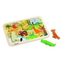 Zoo-Abenteuer: 7-teiliges Holzfiguren-Puzzle zum Greifen und Spielen Zoo-Abenteuer: 7-teiliges Holzfiguren-Puzzle zum Greifen und Spielen von JURATOYS