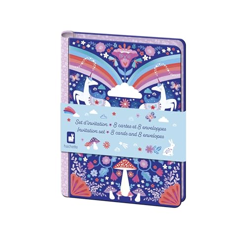 Janod - Einladungskarten-Set 8 Einhorn-Karten - 8 Umschläge - Aufbewahrungstasche und 1 Stickerbogen - Geburtstagseinladung - Einhorn-Sticker - Ideal für 8 Gäste - Ab 6 Jahren - J08933 Janod - Einladungskarten-Set 8 Einhorn-Karten - 8 Umschläge - Aufbewahrungstasche und 1 Stickerbogen - Geburtstagseinladung - Einhorn-Sticker - Ideal für 8 Gäste - Ab 6 Jahren - J08933 von Janod