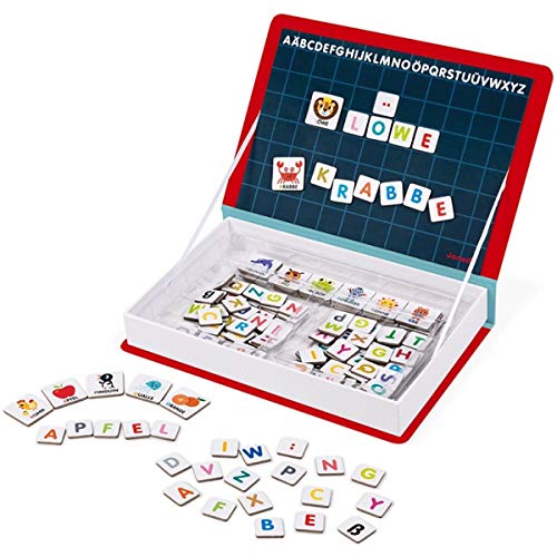 Janod J02713 Magneti'Book Alphabet Educational Game, German Version, Rot von Janod