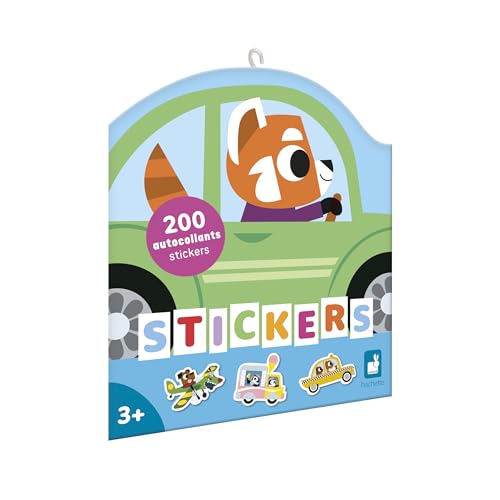 Janod -200 Gummibärchen - Sticker Sticker - Thema Fahrzeuge - Ab 3 Jahren - Kreative Freizeitbeschäftigungen für Kinder - Lernen für Feinmotorik und Konzentration - J09196 von Janod