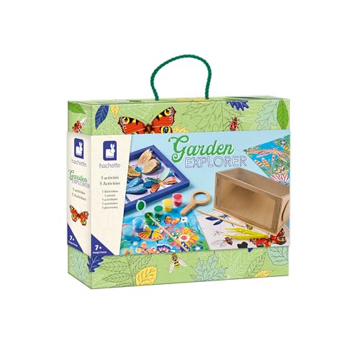 Janod - Garden Explorer - Entdecker-Koffer - Kreativset - 6 Verschiedene Aktivitäten - Basteln für Kinder - Neue Kollektion Kinderspielzeug ab 6 Jahre - J09113 von Janod