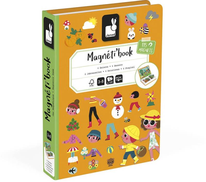 Janod Magneti'Book 4 Jahreszeiten Magnet-Set 115 Teile von Janod