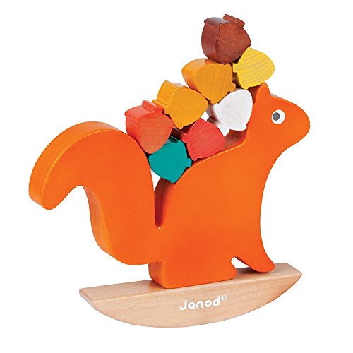 Janod - Nutty Balance Game - Wooden Early - Learning Balance Toy - Educational Game - Fine Motor Skills - 18 Months - J08126, Einfarbig Janod - Nutty Balance Game - Wooden Early - Learning Balance Toy - Educational Game - Fine Motor Skills - 18 Months - J08126, Einfarbig von Janod