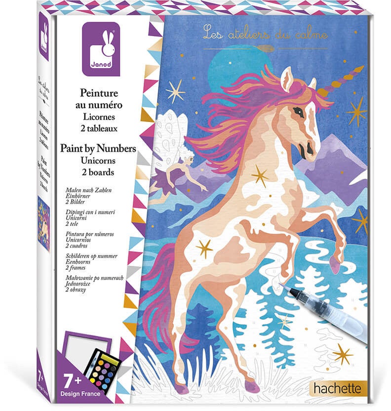 Ravensburger Paint By Numbers Wasserfarbenset Einhorn von Janod