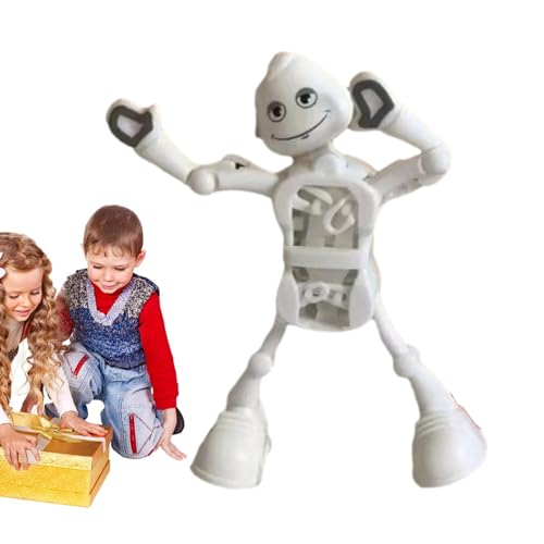 Aufziehbares Laufroboter-Spielzeug – Roboter-Spinner-Fingerspitzenspielzeug | Tragbares Spring-Wind-up-Tanzen-Gehen-Wriggle-Roboterspielzeug für Mädchen, , Kinder von Janurium