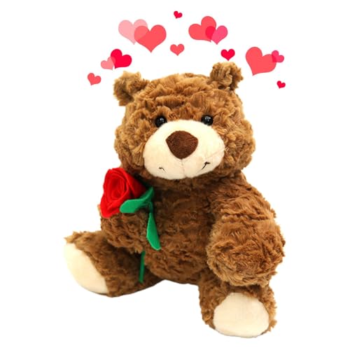 Janurium Bär Holding - Leichter Valentinstag Bear Plüsch, Valentinstag Plüsch für den Valentinstag | 9,45 Zoll Teddybär Stofftier für Kinder, Freundin, Freund, Muttertag von Janurium