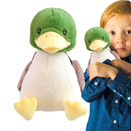 Janurium Gelbe Ente Stofftier Plüsch - Niedliche Stofftier-Plüschtiere für Kinder,Weiches, kuscheliges Geschenk für Spielbegleiter, Desktop-Wächterpuppe, Plüschtiere von Janurium