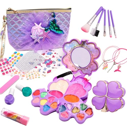 Make-up-Set für Kinder, Make-up-Set für Kinder | 26X / Set waschbares Spielzeug für Mädchen, Make-up-Set für Kinder, waschbares und waschbares Make-up-Set, lustiges Beauty-Spielset von Janurium