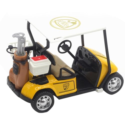 Minigolf-Modell – leichte Golfwagen-Modelle aus Druckgussmetall | Dureble Pullback Action Cart Montagemodell Spielfahrzeug Spielzeug für Mädchen Puppenhaus Kuchen Dekoration von Janurium