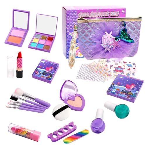 Schminkset für Kinder, Make-up-Set für Kinder, 22 X/Set, waschbar, lustiges Spielzeug für Mädchen, kreatives Simulationsset von Janurium