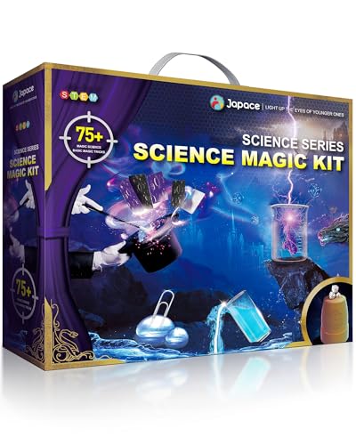 Japace Zauberkasten & Experimentierkasten für Kinder, 8 Zaubertricks & 69 Experimente STEM Chemie Sets, Weihnachten Geburtstag Geschenk Wissenschaft Spielzeug für Jungen & Mädchen von Japace