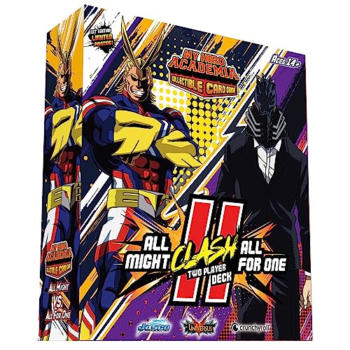 Jasco Games My Hero Academia - All Might Vs. All for One Two Player Clash Decks - Sammelkartenspiel für Erwachsene und Jugendliche - ab 14 Jahren - 2 von Jasco