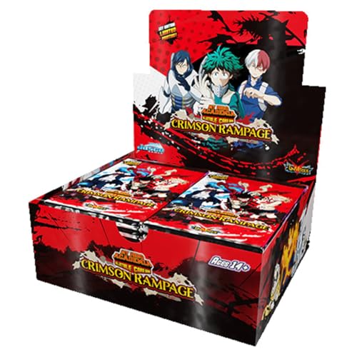 JASCOGA My Hero Academia Collectible Card Game - Booster Display Series 02: Crimson Rampage (24 Packs) - EN von Jasco