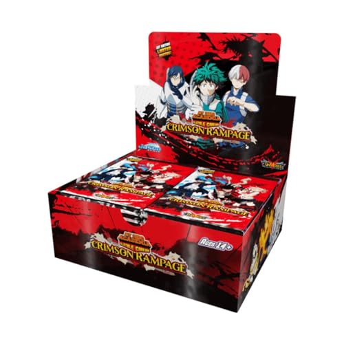 My Hero Academia Serie 2 Unlimited, Crimson Rampage Kartenspiel, 10 Karten, Einzelpackung, Booster-Pack, TCG für Erwachsene, ab 14 Jahren, 2 Spieler, durchschnittliche Spielzeit von 20 von Jasco