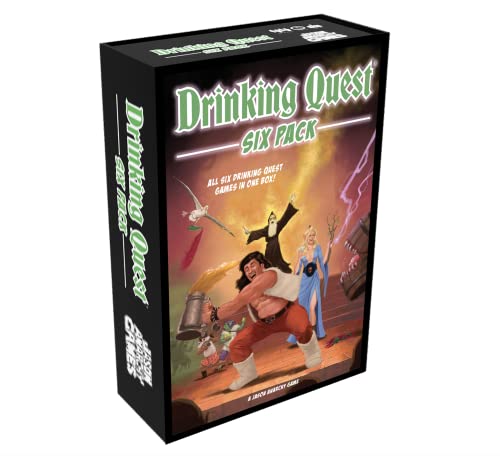 Drinking Quest: Six Pack Board Game - All Six Drinking Quest Games in One Box! Entry Level Dungeons & Dragons Style Adventure! When Your Hero Dies, You Drink! A Ridiculous Amount of Content! von Jason Anarchy Games