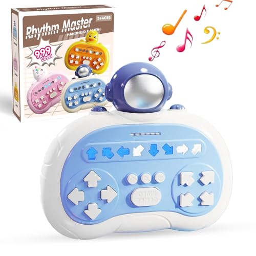 Jastown Rhythmus Spielmaschine für Kinder, Electronic Music Rhythm Game Machine, Quick Push Game Rhythm Master,Rhythmusspielzeug Fidget Toy, Pop-Spiel für 3-12 Jahre, Presse Spiele (Astronaut) von Jastown