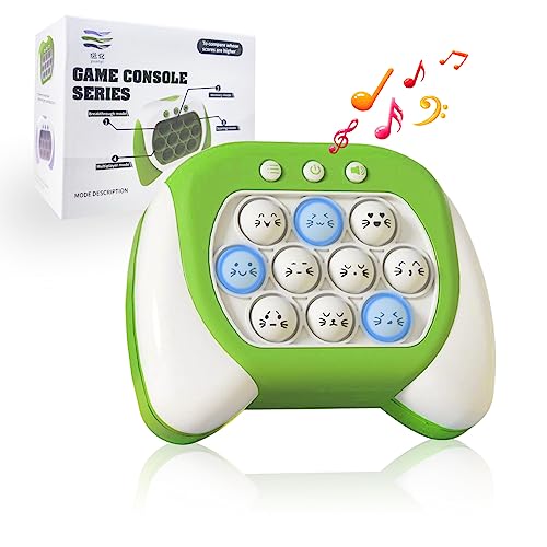 Jastown Schnelle Push Blasen Spielkonsole|Quick Push,Push Spiel,Button Puzzle Pop Light up Spiel,pop it Puzzle Game Machine,Hand Eye Koordinierungsspiel (Green) von Jastown