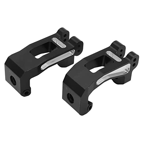 2 Stück RC Vorderrad-Laufradblock C-Nabe Aluminiumlegierung 1/8 Traxxas Schlittenwagen 95076‑4 (Schwarz) von Jauarta