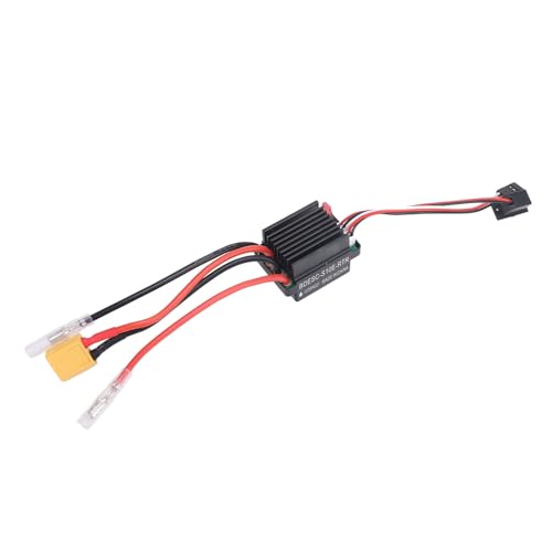 Jauarta 320A 60A RC Brushed ESC Hochspannungswasserdichter Elektronischer Zweiwege-Geschwindigkeitsregler mit XT60-Anschluss 390 540 550 Brushed Motor von Jauarta