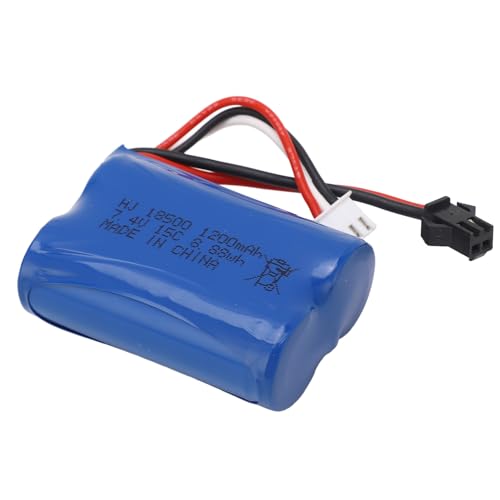 Jauarta 7,4 V 1200 MAh RC LiPo-Akku 8,88 Wh Ferngesteuertes Auto-Lithium-Akku mit SM 2P-Stecker RC-Crawler-Autos von Jauarta