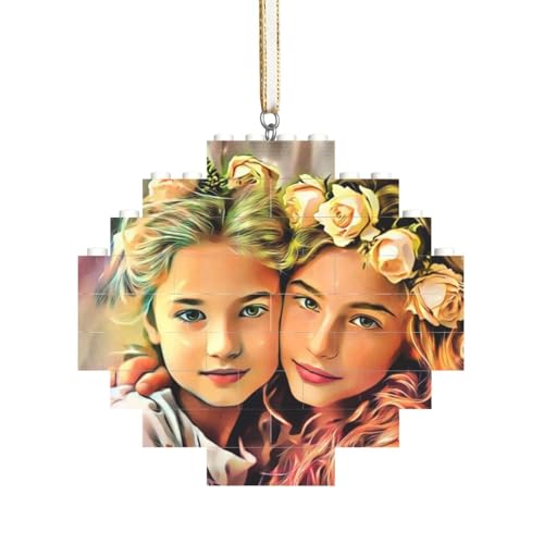 Personalisiertes Foto-Puzzle für Erwachsene & Kinder, PVC Fotopuzzle-Bausteine, Individuelles Geschenk für Männer & Frauen, Weihnachten & Geburtstag (Diamond) von Jaucin