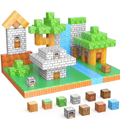 JauniQ Magnetische Bausteine, STEM Montessori sensorisches Spielzeug, Geschenke für Jungen Mädchen ab 3 Jahren, Fidget Building Spielzeug JauniQ Magnetische Bausteine, STEM Montessori sensorisches Spielzeug, Geschenke für Jungen Mädchen ab 3 Jahren, Fidget Building Spielzeug von JauniQ